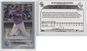 2022 Topps Chrome Update Auto Elehuris Montero #AC-EM Rookie Auto RC