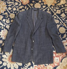 Brooks Brothers Mens 45 R 100  Camel Hair Gray Brown Jacket Coat Blazer 44/46