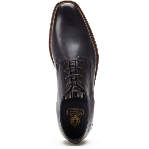 Base London Marley Navy Leather Male Mens Classic Lace Shoes - Picture 4 of 7