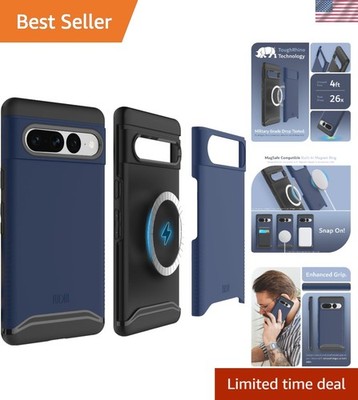 Dual Layer Indigo Blue Case for Google Pixel 7 Pro - Enhanced Grip & Protection