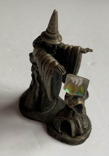 3-3/4" The Wizard Of Light Pewter Figurine by Roger Gibbons, WAPW UK Collectible - 第 1/4 張圖片