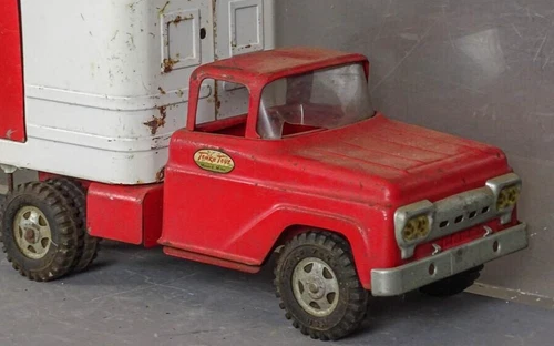 TONKA LOG TRUCK AND TRAILER ORIGINAL. ITEM FOR BUYER: ragtop-1967