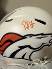 RJ Harvey Denver Broncos F/S Authentic White Helmet With COA — photo 1
