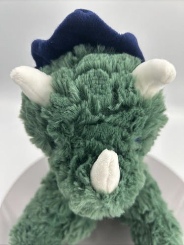 Peluche de dinosaurio Carter's Just One You verde/azul marino Triceratops Lovey - Imagen 2 de 7