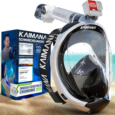 Die Preisgekrönte KAIMANA  Schnorchelmaske Für Erwachsene & Kinder - Absolut CO2