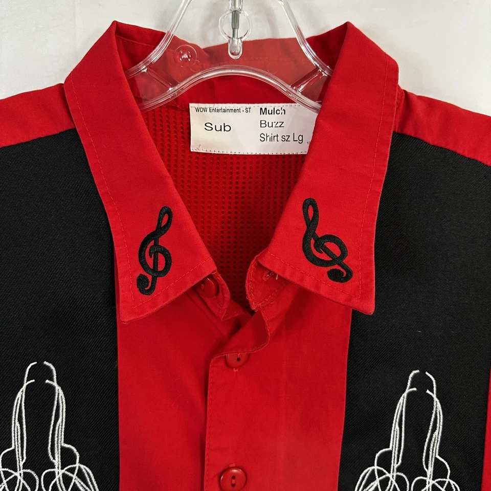 Disfraz de miembro del elenco de Disney uniforme de empleado mantillo banda de sudor y lágrimas camisa Boris Foto 3 de 4