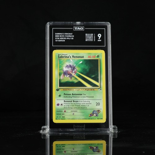 Sabrina's Venonat (1st Edition) graded TAG 9 for sale on eBay