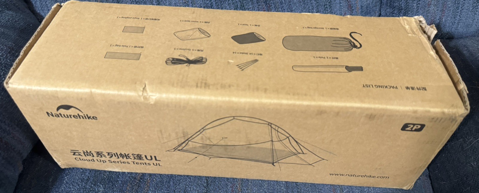 Naturehike Cloud-Up 2 Person Tent Lightweight Backpacking Tent with Footprint!