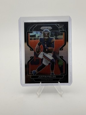 Justin Fields Panini 2021 Prizm Black Silver #PB-3 RC Chicago Bears NFL Card