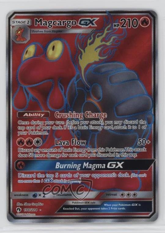Full Art - Magcargo GX Pokemon Sun & Moon Lost Thunder #198
