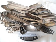 Besteck gro&szlig;es  Konvolut  4 KG  versilbert 90-100 er  nur L&ouml;ffel und Gabeln