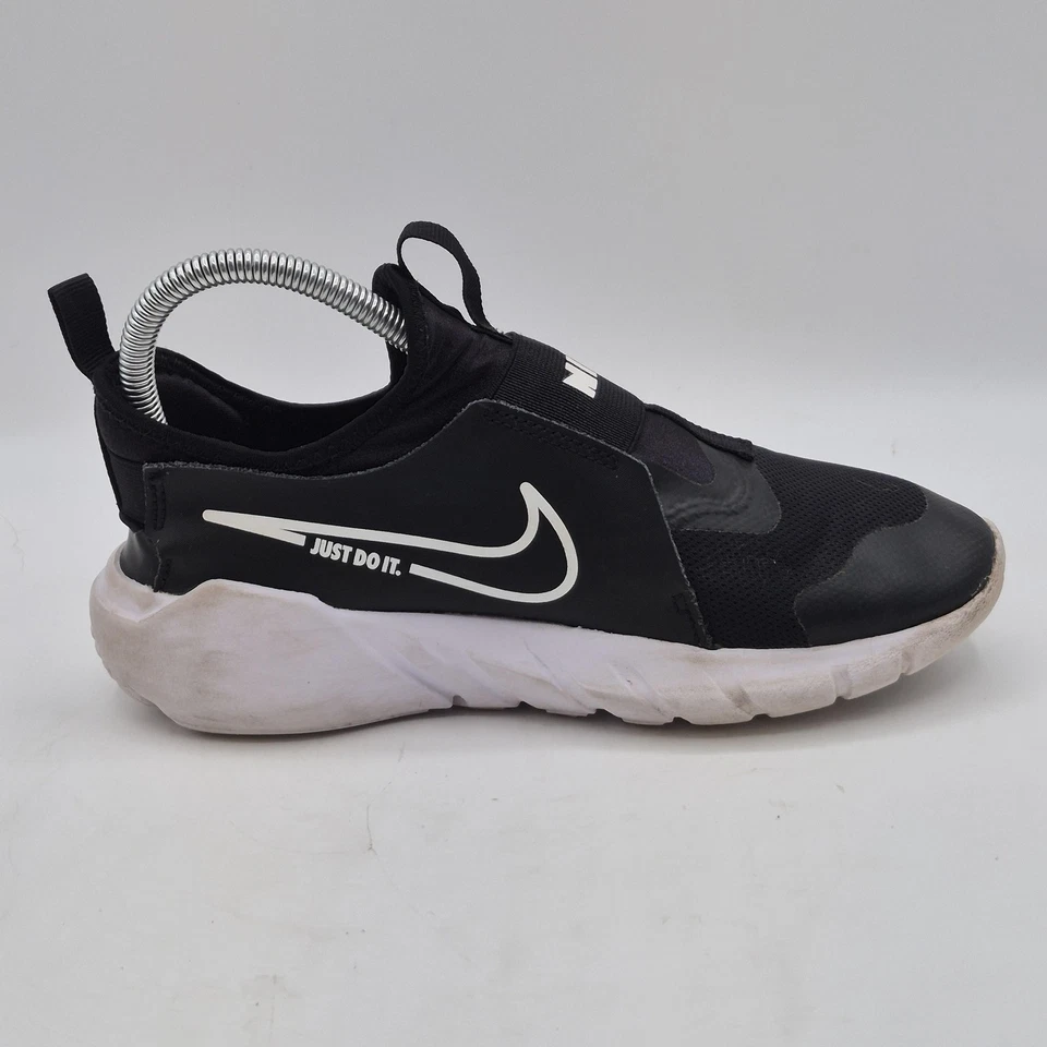 Nike Flex Runner 2 Shoes Youth Size 5Y Black White JDI Slip On GS DJ6038-002 - Image 3 of 4