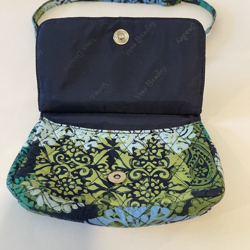 Tracolla Vera Bradley Caribbean Sea Iconic tripla zip hipster - stampa ritirata - Foto 3 di 10