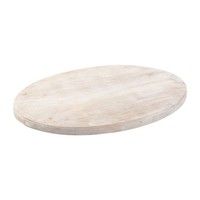 Teller Holz Hell Oval 17X12Cm Untersetzer Tischdekoration Untertasse Echtholz