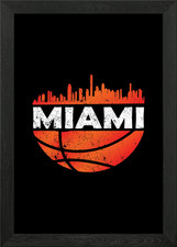 Miami Framed Wall Art Poster Canvas Print Picture