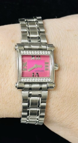 Leonard Ladies Pink Face With Diamonds - Picture 6 of 6