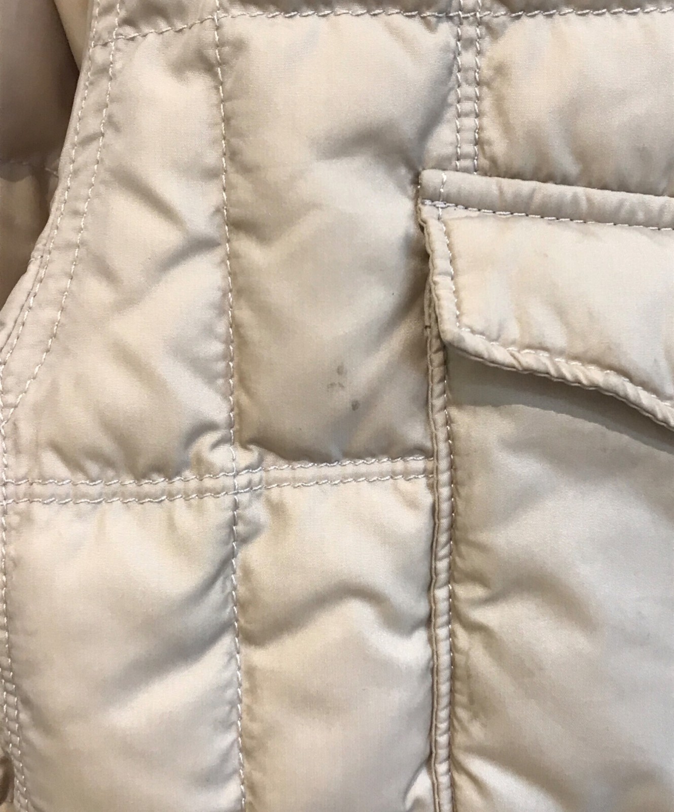 FLAT HEAD Leather switch down jacket Size: L Beig… - image 9