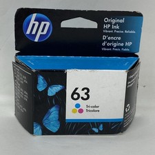 HP 63 Tri-Color Ink Cartridge Genuine New Sealed