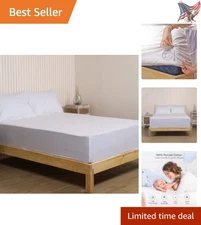 Soft Cooling Percale Fitted Sheet with 16" Deep Pockets - White, Full Size