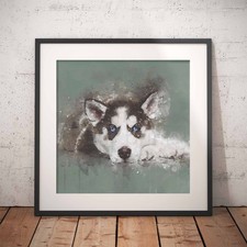 Husky Print | Wall Art | Pet | Dog | Poster | Puppy