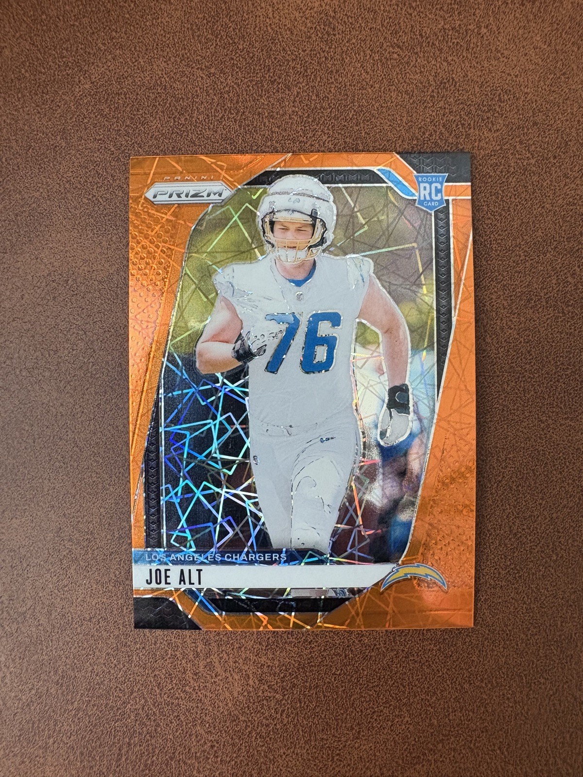 Joe Alt (RC) 2024 Panini Prizm Orange Lazer #353 Chargers Rookie M/NM