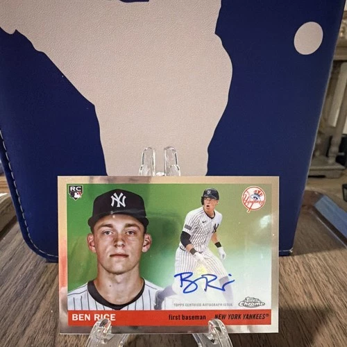 Topps 2025 Chrome Platinum Ben Rice Yankees RC Auto Insert CPA-BR