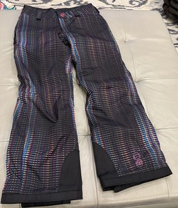 Spyder Girls Insulated Ski Snowboarding Colorful Snow Pants Size 12