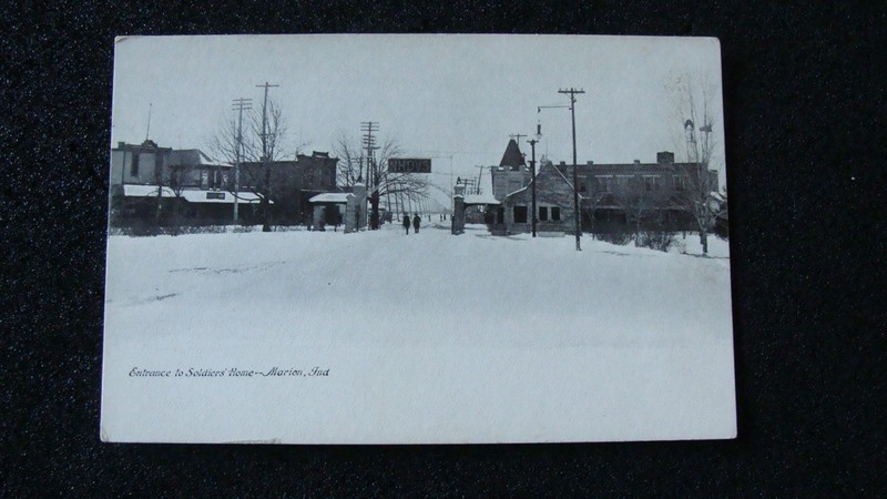 Early 1900's Marion, Indiana Postcard. Entrance Soldiers' Home. Undivided back.