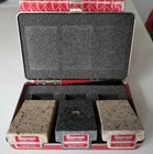 Vintage L.S. Starrett 3 Piece Saleman Sample Granite Surface Plates Black Pink  — photo 4