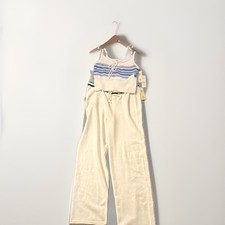 No Boundaries Womens L 2pc Knit Tank & Wide-L...