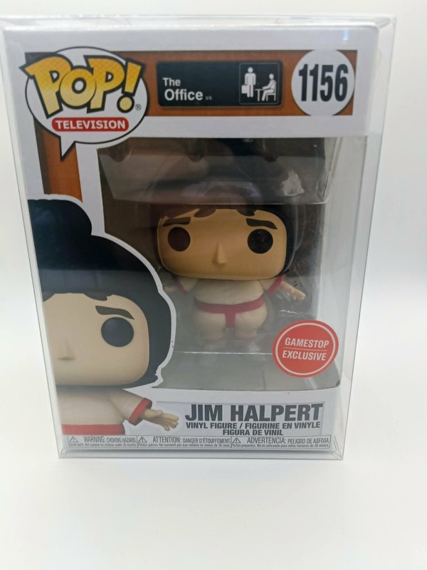 The Office: Jim Halpert GameStop Exclusive #1156 Funko Pop! W/ Pop! Protector