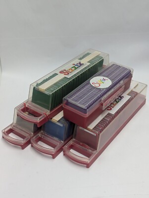 Lot of 171 Sizzix Sizzlets Dies in Cases Round a Bout Script Playground Classic
