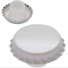 PZ.200 Tappo a corona bianco con bidule lunga ⌀29 per vino spumante frizzante