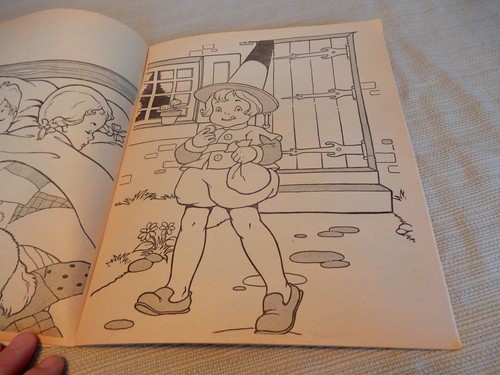 1942 children's Easy to Color Magic Paint Book by Samuel Lowe Co.- uncolored - Picture 5 of 7