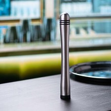 Ring Grip Stainless Steel Muddler - Case of 24 | Cocktail Muddler for Mojitos