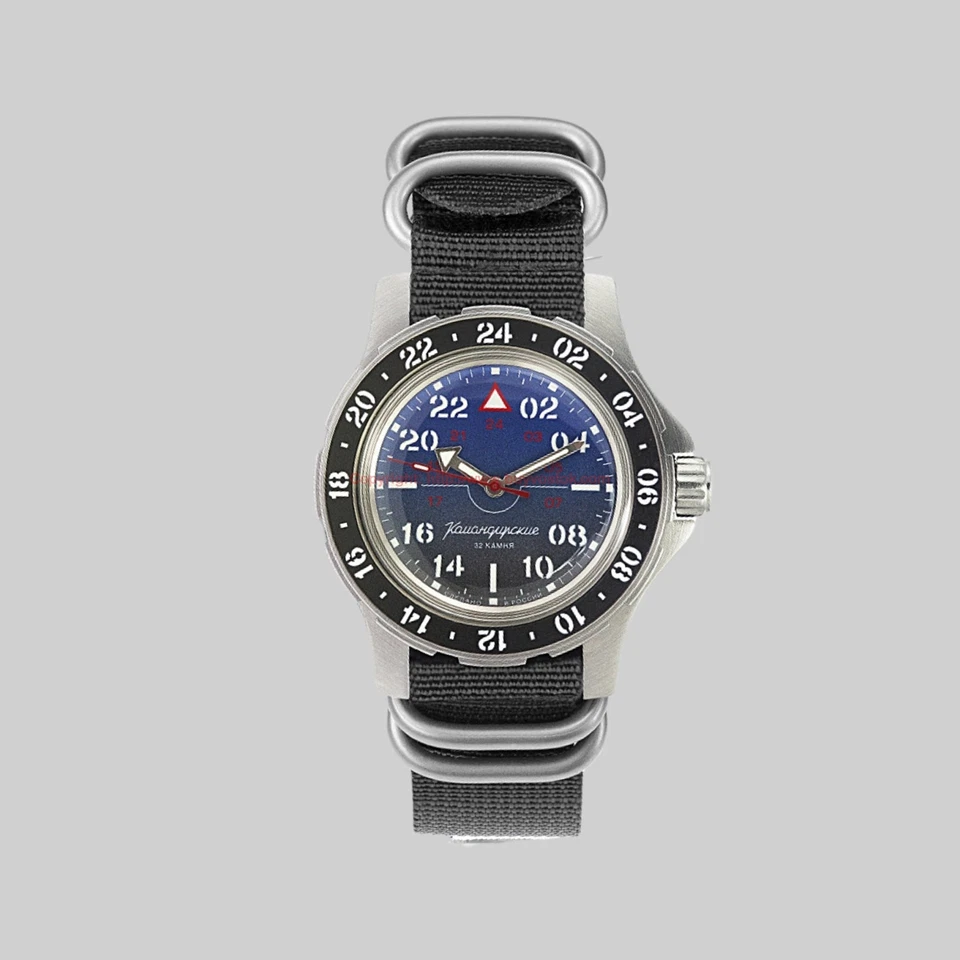 Reloj de pulsera Vostok Komandirskie 18021A automático militar ruso VENDEDOR DE EE. UU. Foto 2 de 4