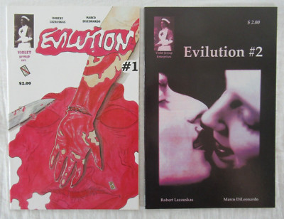 Evilution #1 & 2 Comic Set Violet Jessup Enterprises 2000
