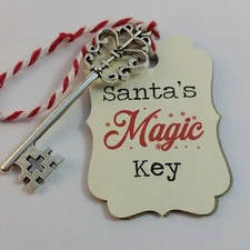 Santa's Magic Key Christmas Ornament Decoration Kids Children Fun chimney july