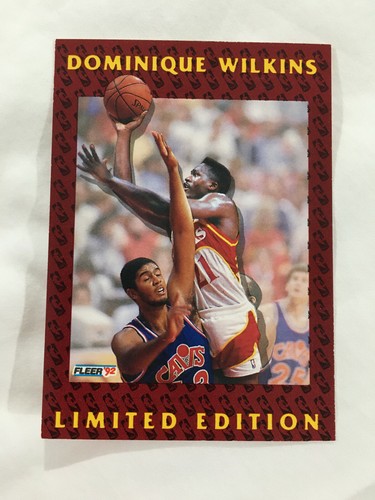 DOMINIQUE WILKINS LIMITED EDITION 1992 FLEER 3OF12 ATLANTA HAWKS 