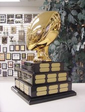 FANTASY FOOTBALL TROPHY 3 TIER LARGE PERPETUAL AWARD 38 YEARS TOP OF THE LINE