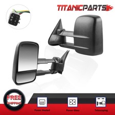 Pair Tow Mirrors For Gmc Sierra Yukon Chevrolet Silverado Power Glass Heated