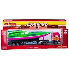 Majorette Super Movers Ocean Boat Transporter Truck #3073 Made In France