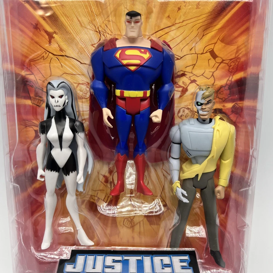 Figura de acción ilimitada DC Universe Justice League paquete de 3 Superman Metallo nueva Foto 3 de 4