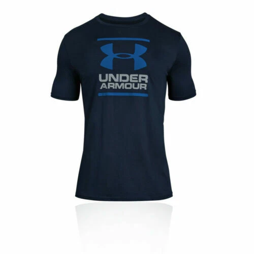 T-shirts bleus Under armour pour homme