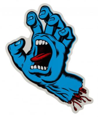 SANTA CRUZ Screaming Hand Sticker / Skateboard Snowboard Surf