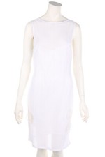 Abito da cocktail CRISTINAEFFE applicazioni look a strati I 46 = D 40 bianco NUOVO