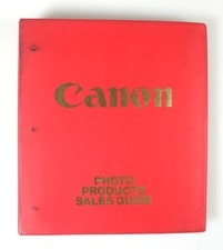 CANON DEALER CATALOG W/ INFO ON LENSES, POINT  SHOOT, SLR, CAMCORDER AND MORE