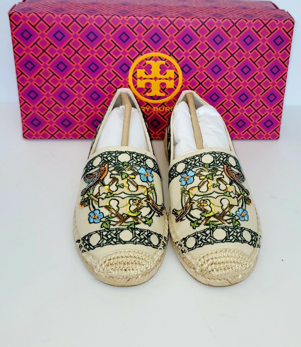 Louis Vuitton Neutrals, Pattern Print Canvas Floral Espadrilles It 39 | 9