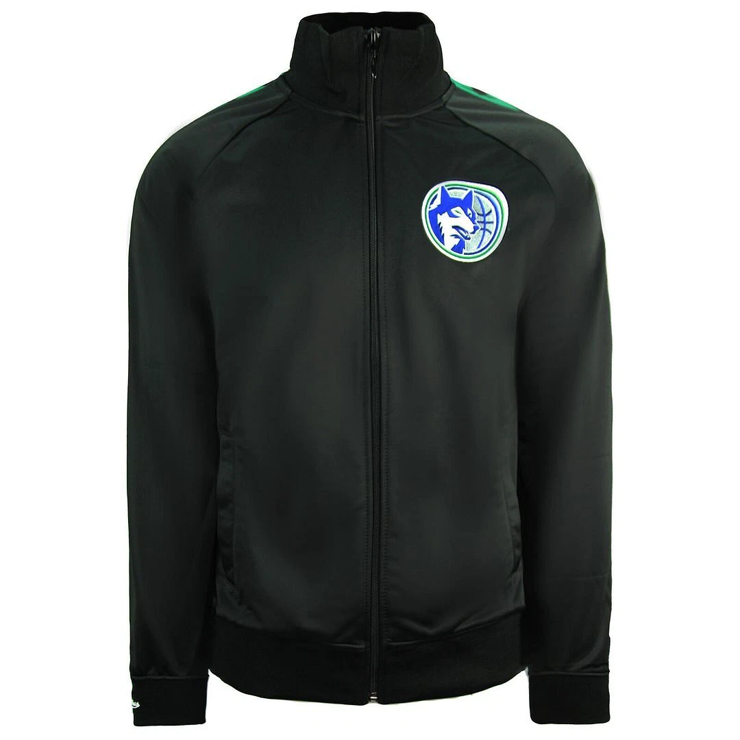 Mitchell u0026 Ness Minnesota Timberwolves Black Mens Track Jacket TRJKDA18017  MTIBL | eBay