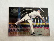 1999 METAL UNIVERSE NEOPHYTES MATT ANDERSON # 12 OF 15 NP BASEBALL CARD